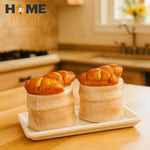 کھانے کی میز کے لیے ٹرے کے ساتھ فوڈ ڈیزائن نمک اور مرچ شیکرز | باورچی خانے کے لوازمات