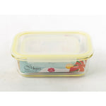 2pcs Rectangular Airtight Glass Food Storage Containers