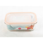 2pcs Rectangular Airtight Glass Food Storage Containers