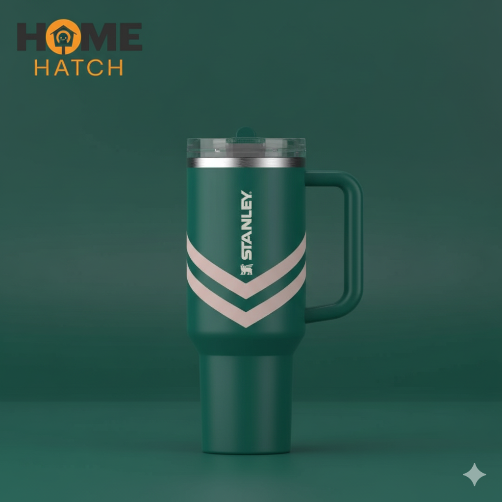 Stanley Quencher® ProTour Flip Straw Tumbler | 40 oz – Emerald Chevron (Limited Edition)