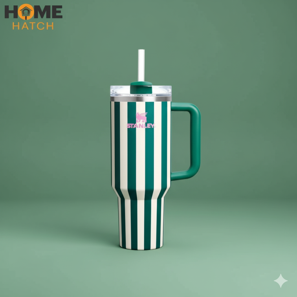 The Quencher H2.0 Flowstate™ Tumbler | 40 OZ - Emerald Cabana Gloss