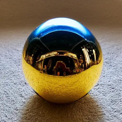 Golden Ball Shaped Sculpture| Centre Piece | Home Décor