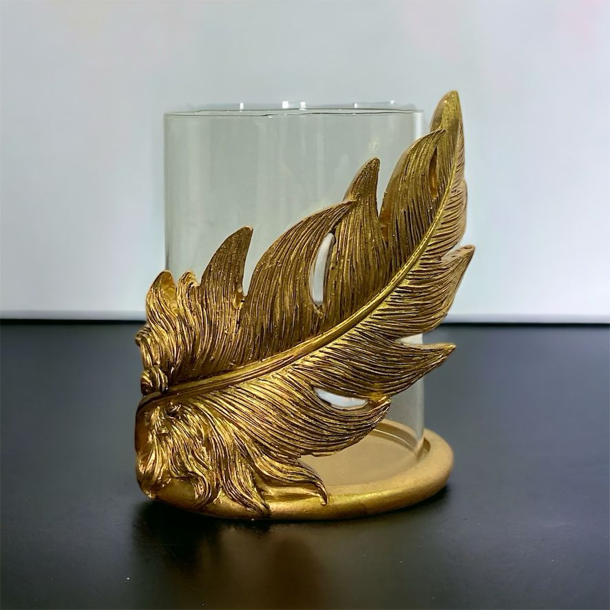 Gold Glam Flower Candle Holder Stand | Home Décor - Home Hatch