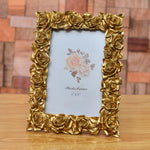 Gold Antique Roses Border Photo Frame | Home Décor