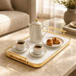 gold metal serving tray with frosted glass base luxury decorative serving and display traygold metal serving tray Pakistanfrosted glass serving trayluxury decorative traygold serving trayvanity organizer traydecorative display trayhome décor tray Pakistanluxury serving platterHome Hatch serving traygold glass tray 