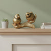 Golden Bird Couple Home Décor Showpiece – Elegant Resin Decorative Ornament