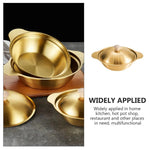 Golden Serving Handi with Lid – Stainless Steel Handi Bowl