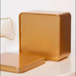 Square Empty Tin Gold Foil Box | Favour Candy Box