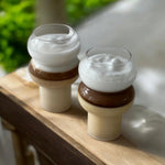 Gourd Shaped High Borosilicate Glass Cup Pakistan – Heat Resistant Transparent Drinkware for Coffee, Milk Tea, Juices, Cocktails & Desserts