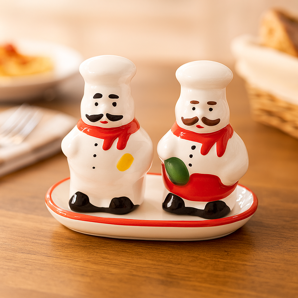 بسٹرو شیف نمک اور کالی مرچ شیکر سیٹ | باورچی خانے کے لوازمات