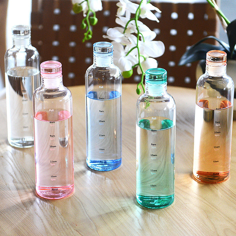 Gradient Hydration Glass Water Bottle