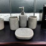 Luxury Gravel Design Ceramic Bath set - 4pcs - Home Hatch