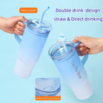 Gradient Colored Drinking Water Bottles 3-Pcs