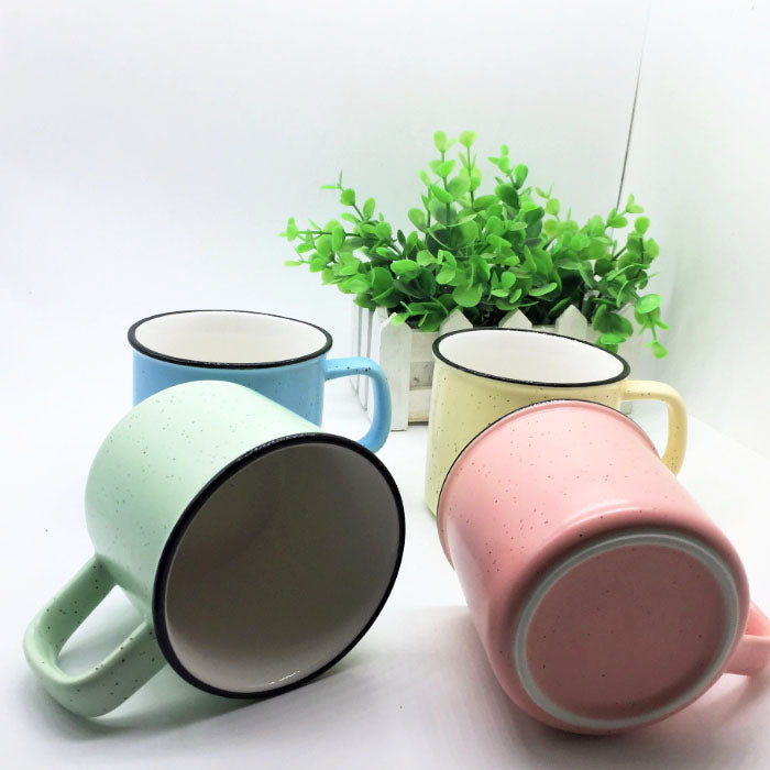 Ceramic Enamel Speckled Coffee Mug