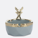 Deer Nordic Hexagonal Porcelain Ashtray