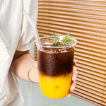 High Borosilicate Glass Cup – 400ml Transparent Coffee & Milk Mug