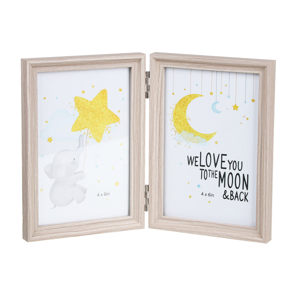 Hinged Double Wooden Photo Frame | Home Décor