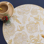 Round Luxury Rose Flower Table Mats