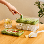 ice cube storage boxice cube tray with storage boxice maker containerice storage container with lidice cube box with scoopice tray with scoopfreezer ice storage boxice cube maker boxice tray container Pakistanice cube storage box PakistanIce cube storage box with single ice cube tray, scoop and lid for making, storing and serving ice cubes in the freezer.
