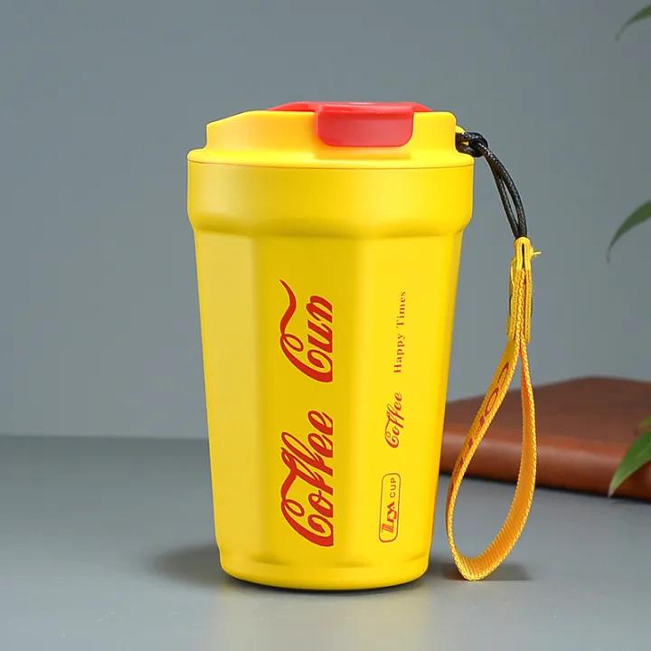 Insulated Coffee Cup With Strap - Home Hatch