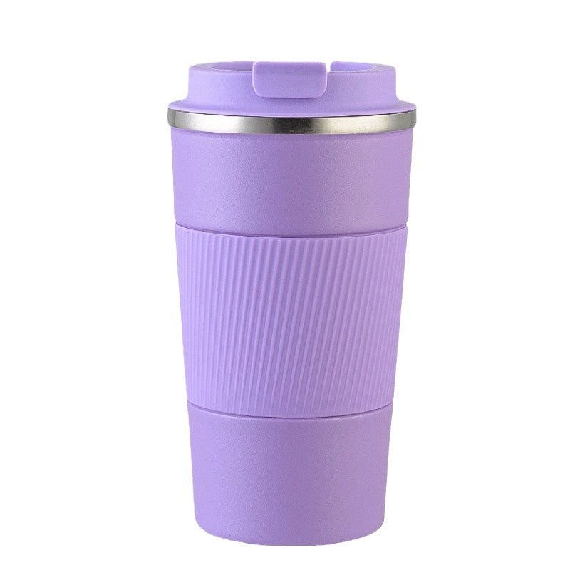 Insulated Stainless Steel Car/Travel Coffee Mug with Non-Slip Case
