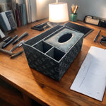 Luxury Desk Organizer & Tissue Box