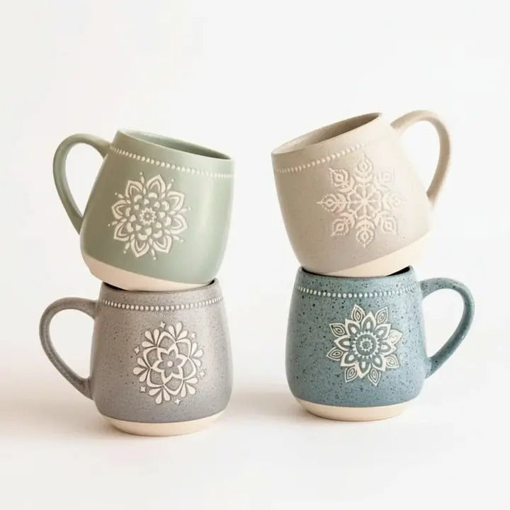 Mandala Design Ceramic Mugs Pakistan – Artistic Spiritual Coffee Cups with Mandala Prints for Tea & Hot Beverages
