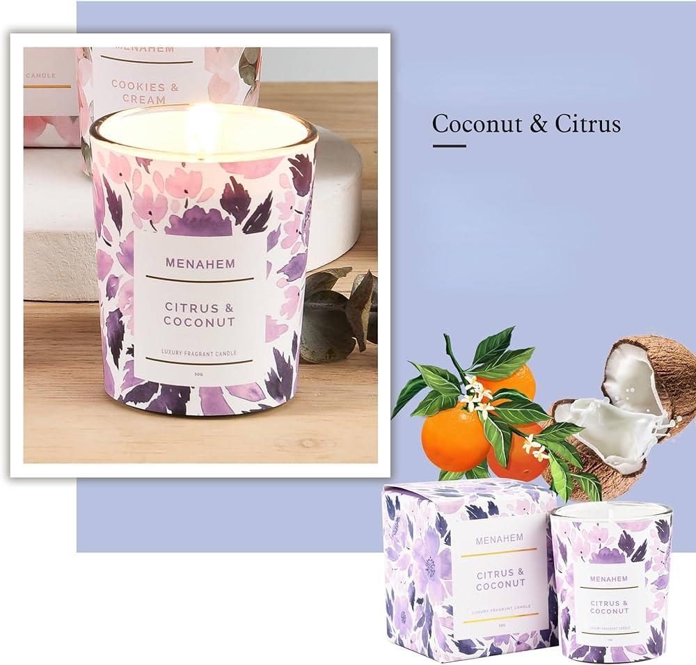 Menahem Luxury Fragrant Candle - Home Hatch