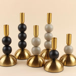 Modern Beads Pillar Candle Stand | Home Décor