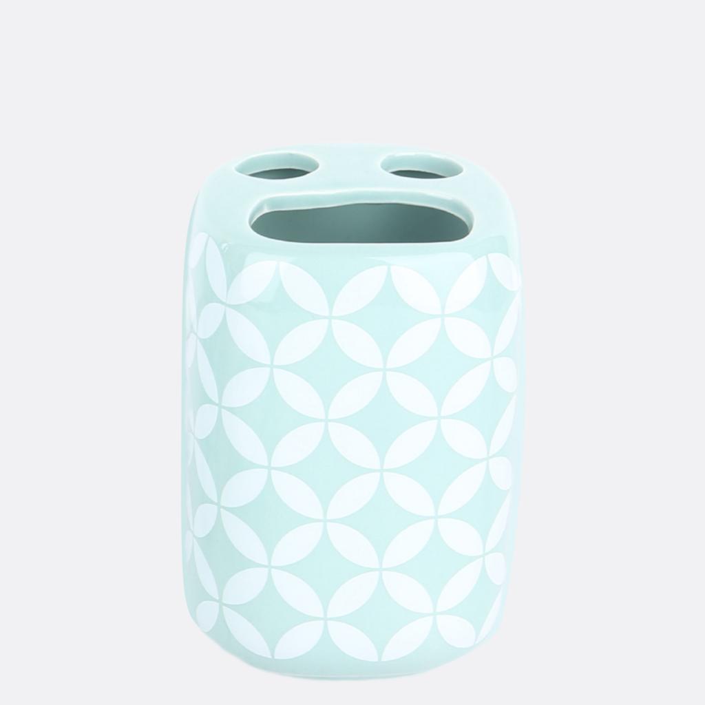 Modern Pattern Design Ceramic Bath Set - 4pcs - Home Hatch