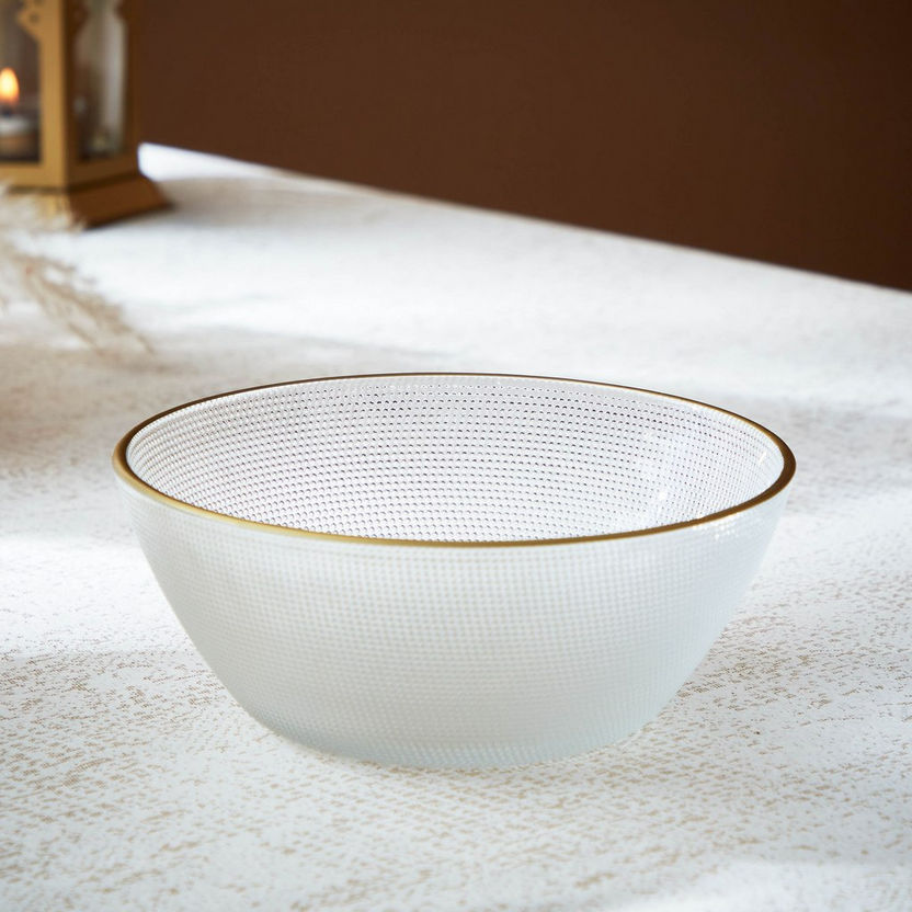 Modern Desert Ice-Cream Sundae Bowl Set with Bamboo Stand - 7Pcs - Home Hatch