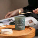 Moonlight Scented Candle In Luxurious Printed Glass - Home Hatch