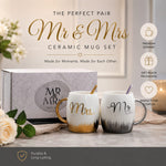 Mr and Mrs luxury ceramic mug gift set 2 piece couple coffee mugsMr and Mrs mug set Pakistancouple coffee mugsceramic mug gift setwedding gift mugsanniversary gift for couplesluxury ceramic mugscouple tea mug setnewlywed gift set Pakistanromantic coffee mug setHome Hatch mug collection