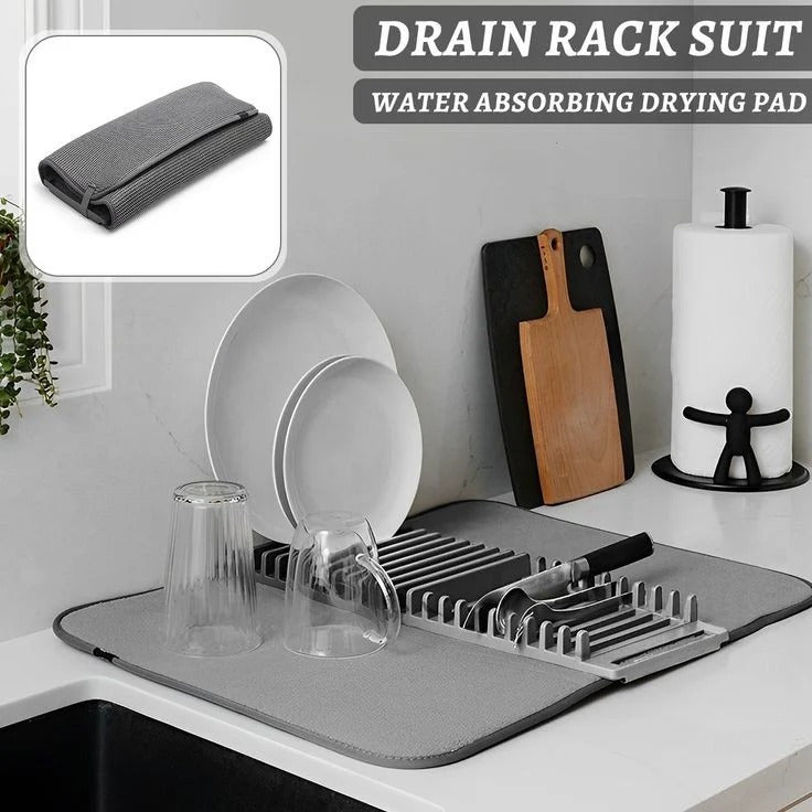 Multifunctional quick dry mat for sink and counter – kitchen drain pad in Pakistan