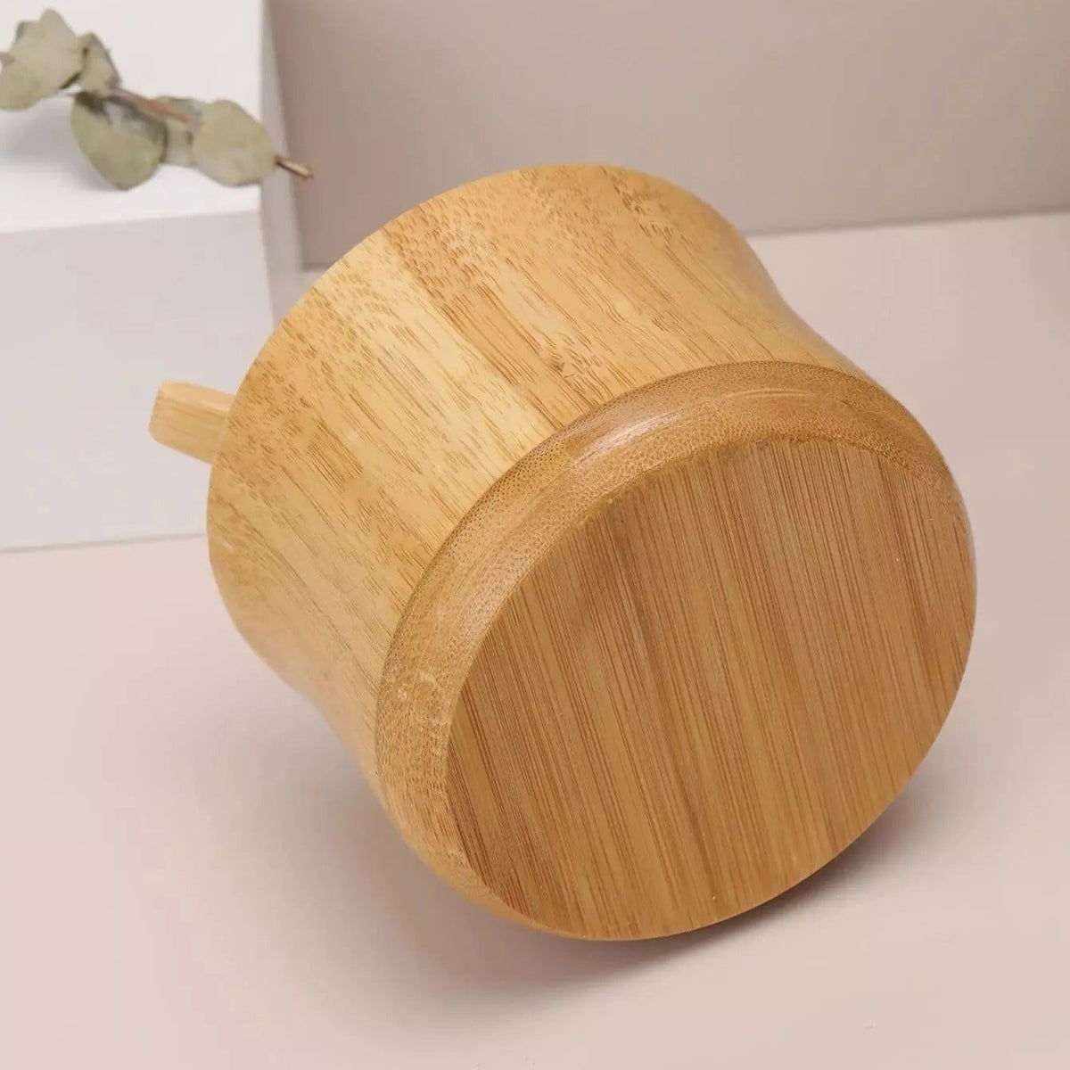 Natural bamboo sugar pot with matching lid and spoon for storing sugar, salt, spices and seasonings on kitchen counters and dining tables.bamboo sugar potbamboo sugar bowlsugar bowl with lid and spoonwooden sugar bowlbamboo sugar containerwooden spice containersugar storage containerbamboo salt containerbamboo kitchen storagebamboo sugar pot Pakistan