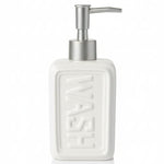 Nordic white ceramic soap and lotion dispenser