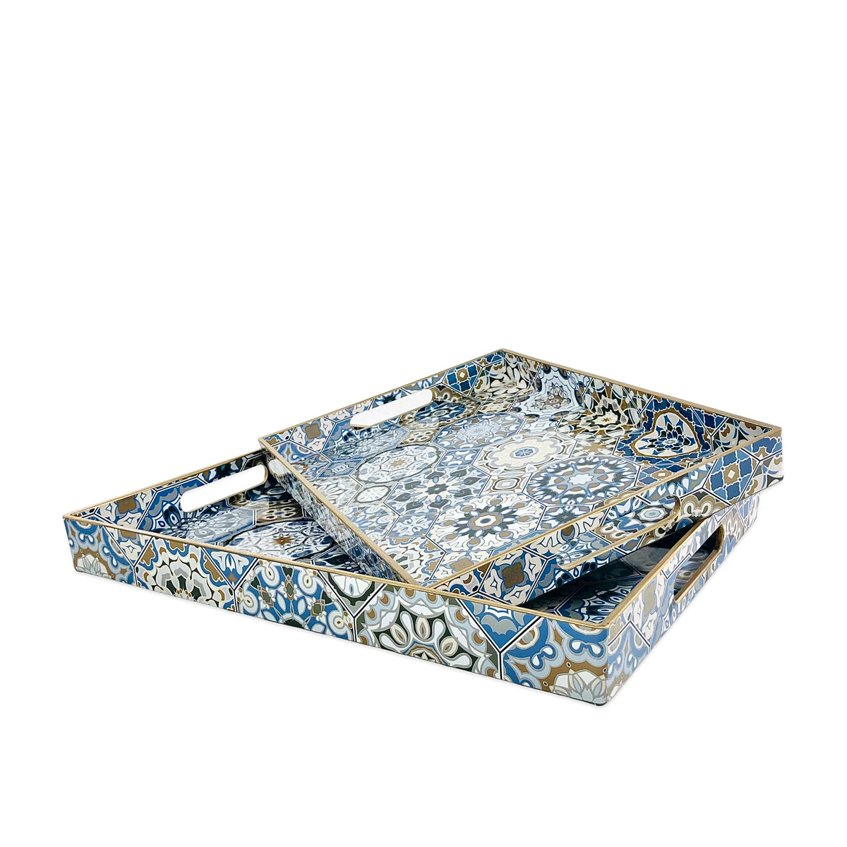 Oblong Abstract Pattern Design Serving Tray | Décor Tray - Homehatchpk.com