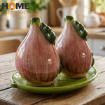 Green Onion Salt and Pepper Shaker Set