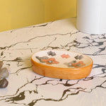 Orange Print Designed Bath Set - 4pcs