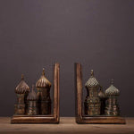 Pair of Raisin Russian Old Castle decorative Bookend