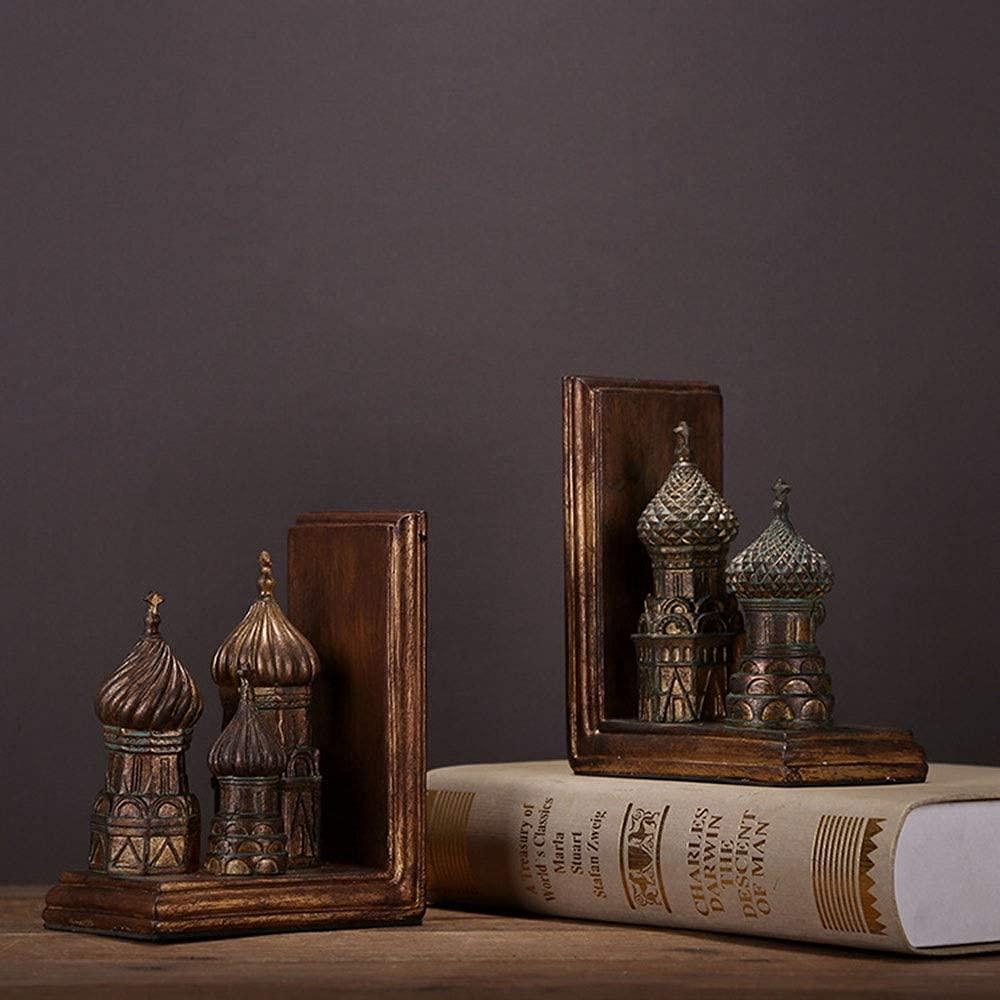 Pair of Raisin Russian Old Castle decorative Bookend