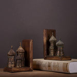 Pair of Raisin Russian Old Castle decorative Bookend