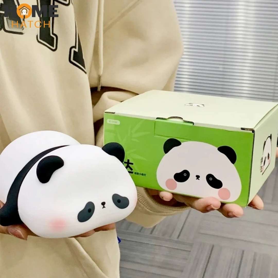 Panda Silicone LED Night Light – USB Rechargeable & Touch Control