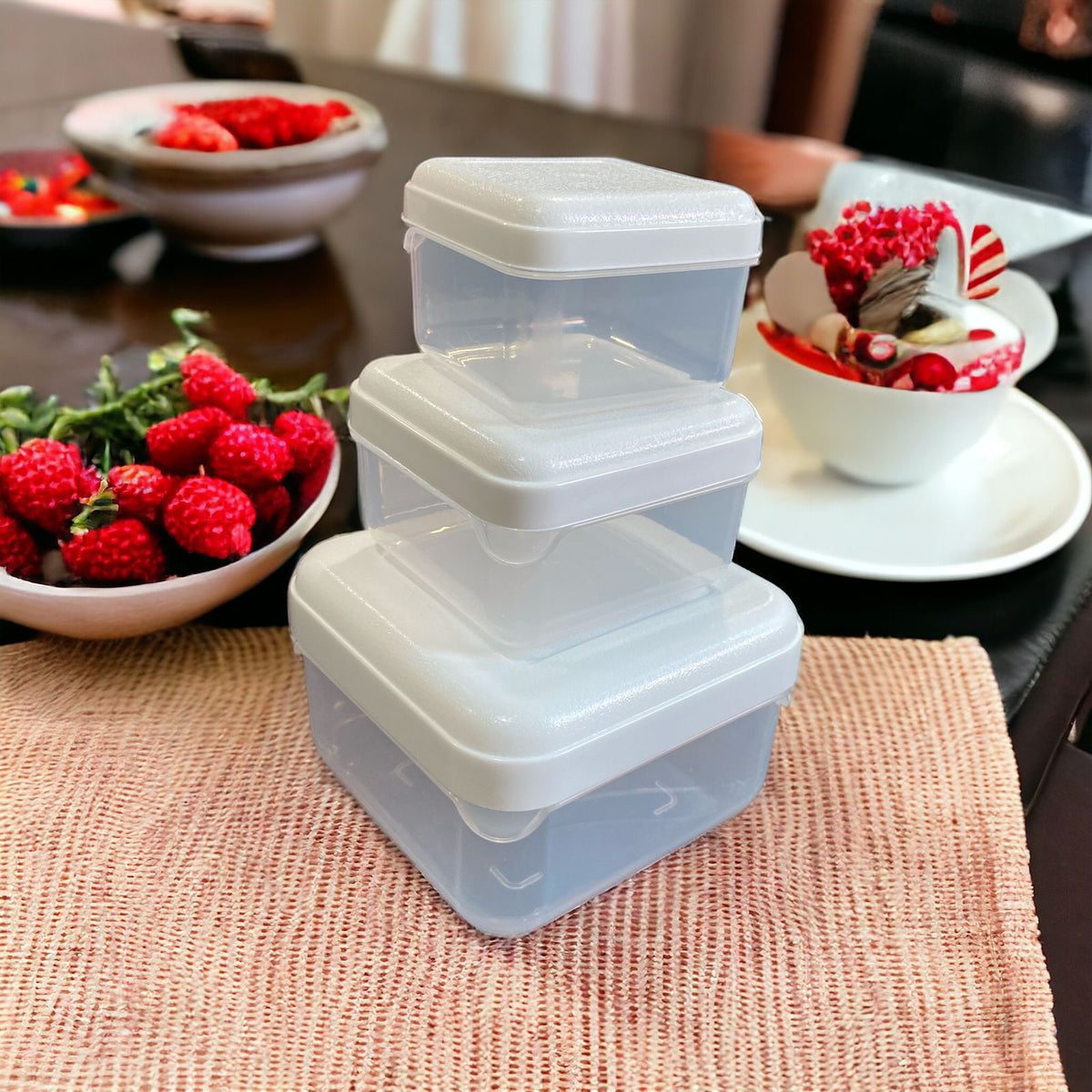 3pcs Plastic Freezer Container | Storage Boxes