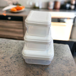 3pcs Plastic Freezer Container | Storage Boxes