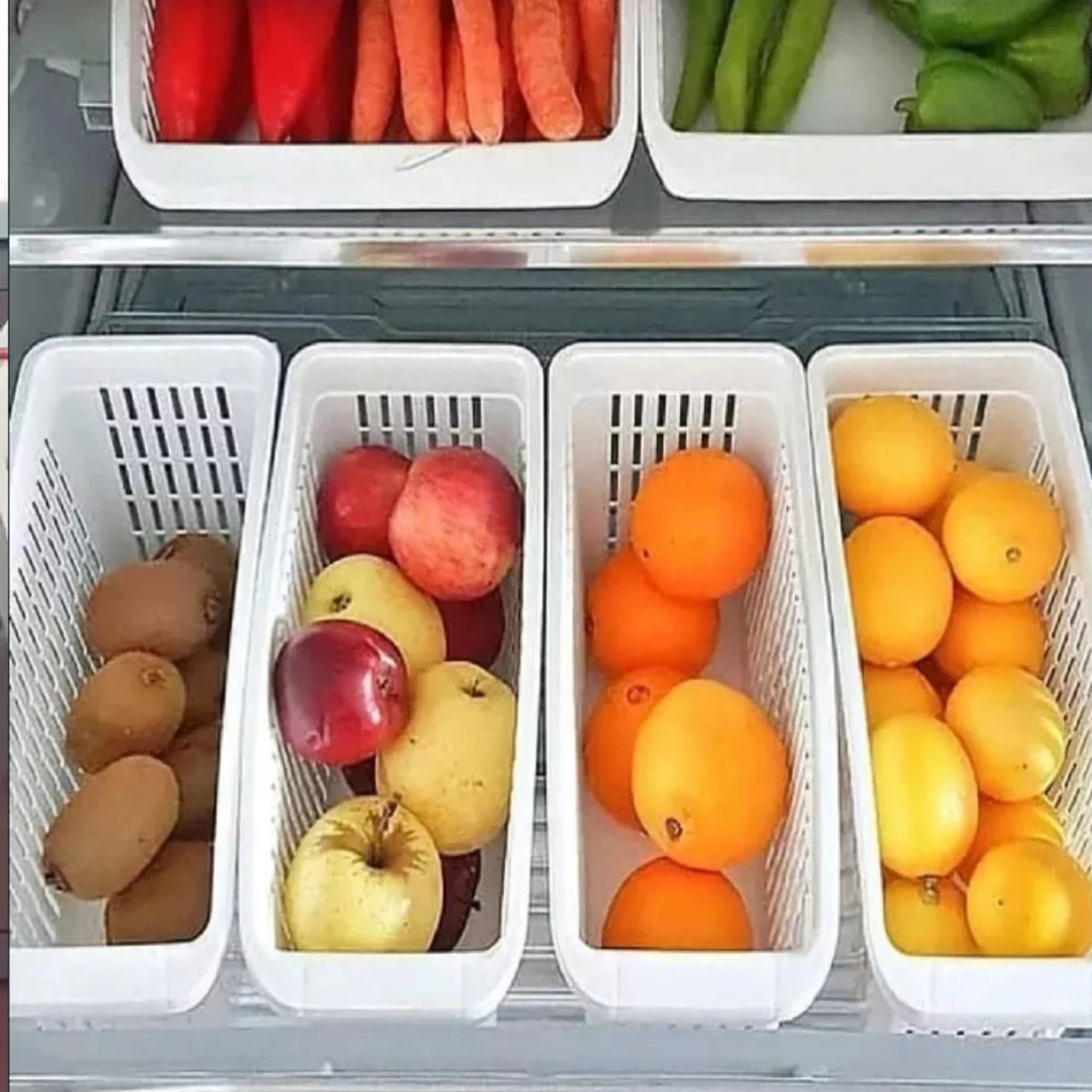 Plastic Fridge Storage Basket | Fruits & Vegetables - Home Hatch