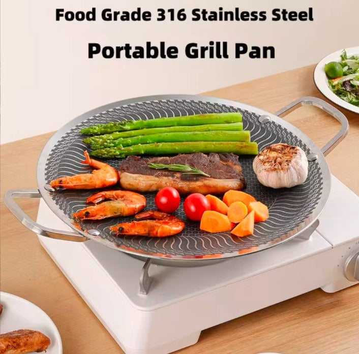 Premium honeycomb non-stick stainless steel tawa – Home Hatch Pakistan honeycomb non stick steel tawastainless steel tawa Pakistannon stick frying pan Pakistanroti tawa stainless steelHome Hatch cookwareparatha tawa non stickhoneycomb frying pankitchen cookware Pakistansteel cooking pandurable non stick tawa