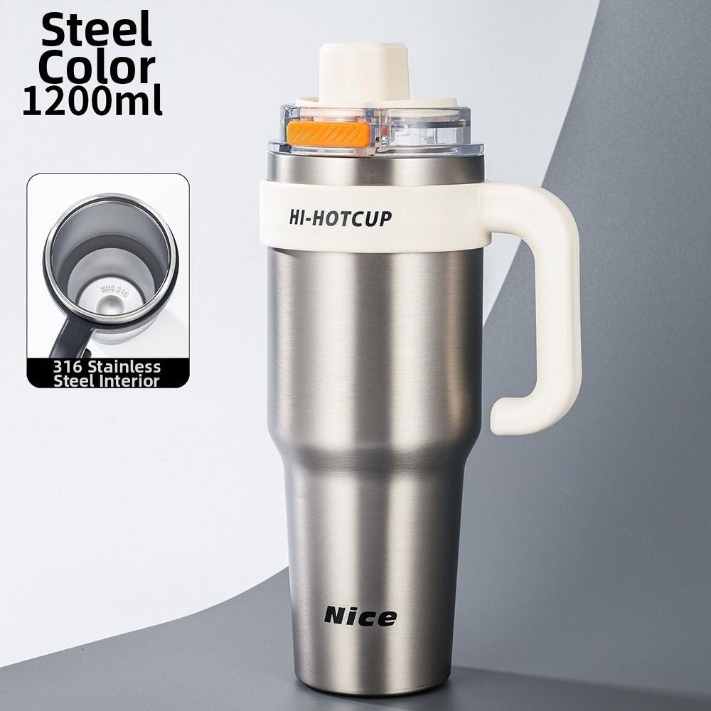 Premium stainless steel tumbler flask 1200ml insulated travel mugHome Hatch Pakistanstainless steel tumbler flask 1200mlinsulated travel mug Pakistanlarge capacity water flaskstainless steel thermos PakistanHome Hatch travel mugdouble wall insulated tumblergym water flask Pakistanhot and cold travel mugpremium steel flasktravel coffee mug Pakistan