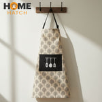 Printed Cotton Kitchen Apron with Pocket
