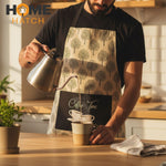 Printed Cotton Kitchen Apron with Pocket